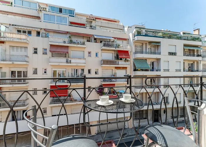 Hérold - Wifi, Ac, Balcony, 2 Pers Nizza