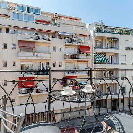Hérold - Wifi, Ac, Balcony, 2 Pers Nizza